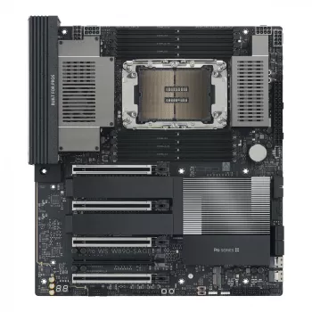 Emaplaat ASUS PRO WS W890-SAGE — Intel W890, LGA 4710-2, CEB, 8× DIMM, DDR5, neljakanaliline, 2.5G ja 10G Ethernet