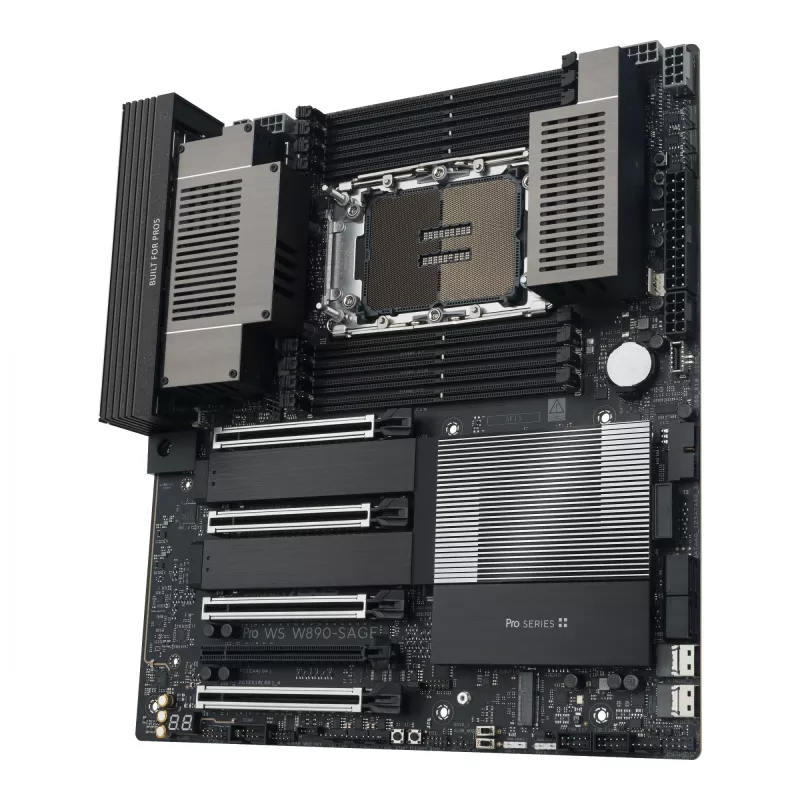 Emaplaat ASUS PRO WS W890-SAGE — Intel W890, LGA 4710-2, CEB, 8× DIMM, DDR5, neljakanaliline, 2.5G ja 10G Ethernet