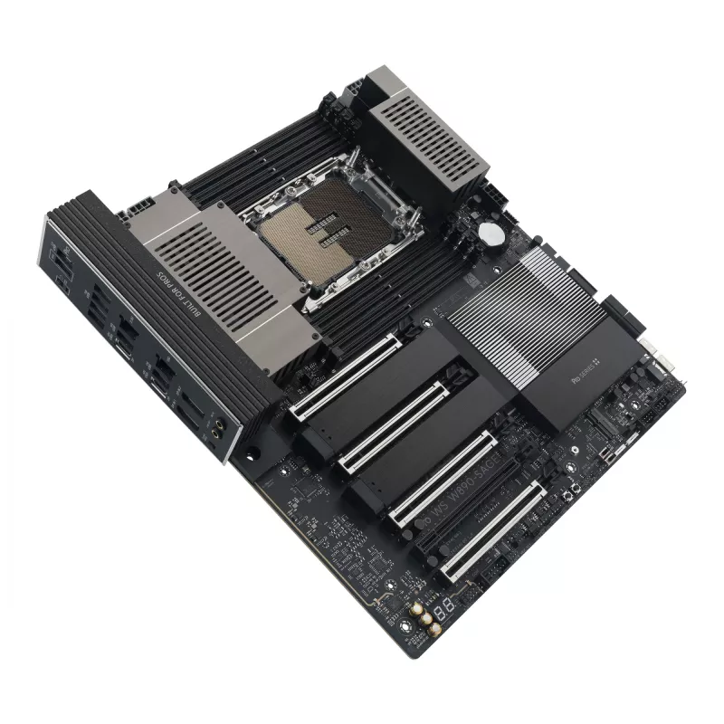 Emaplaat ASUS PRO WS W890-SAGE — Intel W890, LGA 4710-2, CEB, 8× DIMM, DDR5, neljakanaliline, 2.5G ja 10G Ethernet