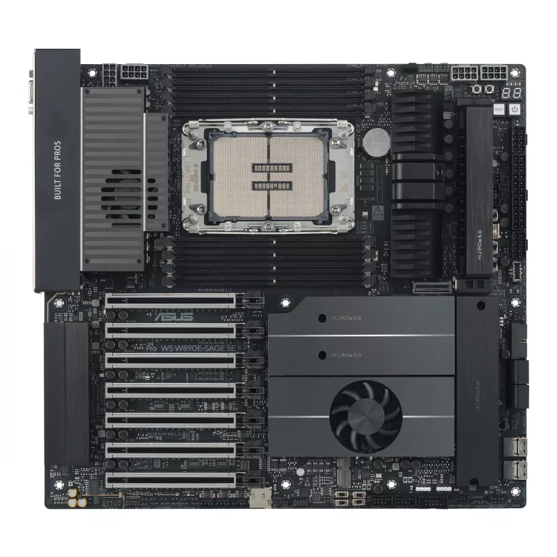 Emaplaat ASUS Pro WS W890E-SAGE SE — Intel W890, LGA 4710-2, EEB, 8x DIMM DDR5, kaheksakanaliline, 10GbE