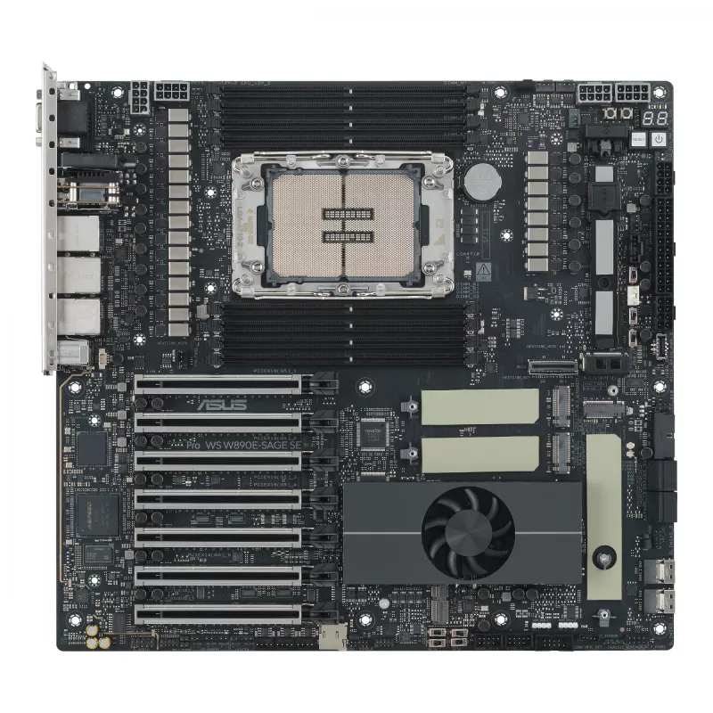 Emaplaat ASUS Pro WS W890E-SAGE SE — Intel W890, LGA 4710-2, EEB, 8x DIMM DDR5, kaheksakanaliline, 10GbE