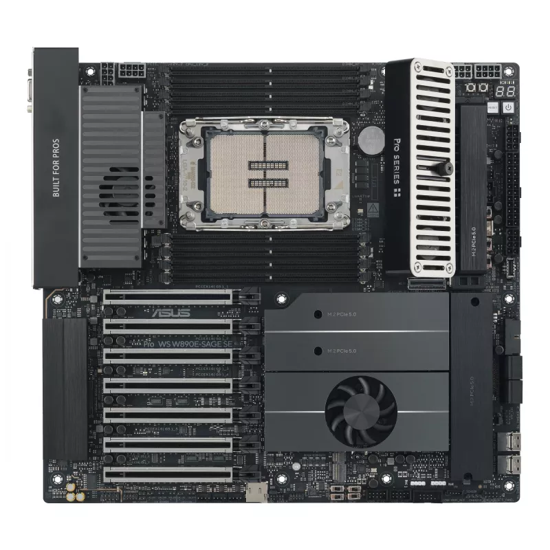 Emaplaat ASUS Pro WS W890E-SAGE SE — Intel W890, LGA 4710-2, EEB, 8x DIMM DDR5, kaheksakanaliline, 10GbE