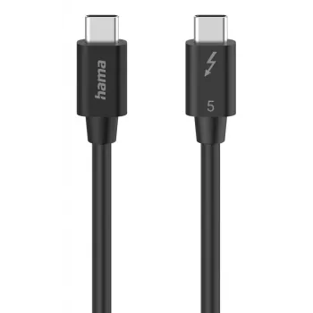 Hama USB-C Thunderbolt 5 kaabel 80 Gbit/s, 5 A, 240 W, 8K, 1 m