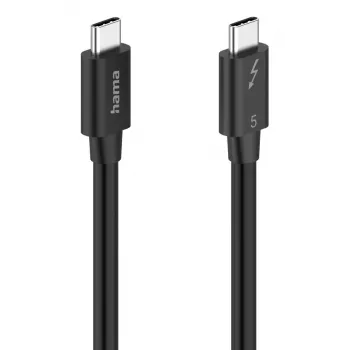 Hama USB-C Thunderbolt 5 kaabel 80 Gbit/s, 5 A, 240 W, 8K, 1 m
