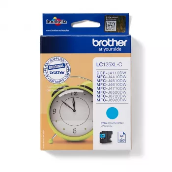 Brother LC-125XLC tindikassett 1 tk originaal tsüaan