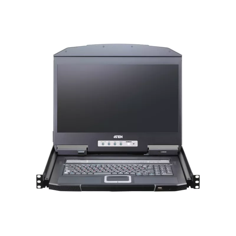Rack-konsool ATEN CL3116NX 47 cm (18.5-tolline) LCD 1366x768 USB/PS2 VGA 1U Metall/Plast Must