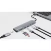 Manhattan USB-C Dock/Hub kaardilugejaga, pordid (x5): HDMI, USB-A (x2) ja USB-C (x2), toiteedastusega (PD) 100 W – vajab välist USB-C laadijat (ei ole kaasas). USB-toitega (välist toiteallikat pole vaja), kui PD-d ei kasutata.