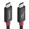 Hama USB-C kaabel, E-Marker, USB4 Gen4, 80 Gbit/s, 5 A, 240 W, 1.00 m