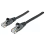 Intellinet Network patch-kaabel, Cat6, 1m, Must, CCA, U/UTP, PVC, RJ45, kullatud kontaktidega, tõmbevaba, kaitsvaotsaga, eluaegne garantii