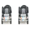 Intellinet Network patch-kaabel, Cat6, 1m, Must, CCA, U/UTP, PVC, RJ45, kullatud kontaktidega, tõmbevaba, kaitsvaotsaga, eluaegne garantii