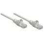 Intellinet võrguparanduskaabel, Cat6, 10 m, hall, CCA, U/UTP, PVC, RJ45, kullatud kontaktidega, takistustevaba, kaitsetupsuga, eluaegne garantii