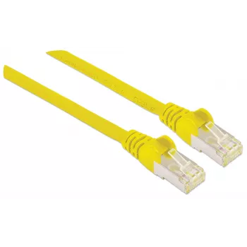 Intellinet võrguparanduskaabel, Cat6, 1m, kollane, vask, S/FTP, LSOH / LSZH, PVC, RJ45, kullatud kontaktid, takerdumisvastane, kaitsemuhviga, eluaegne garantii