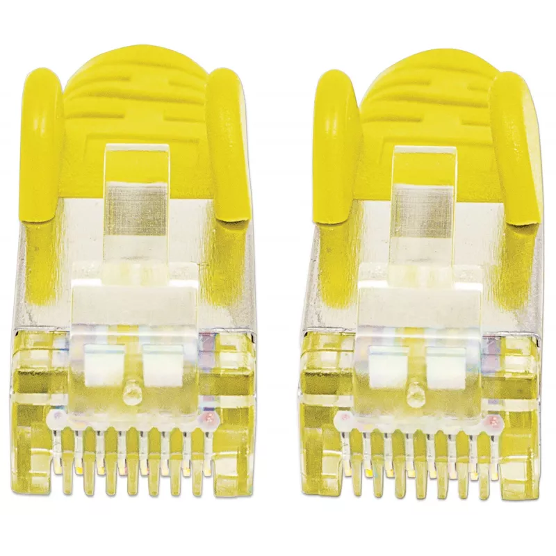 Intellineti võrgujuhtmeparanduskaabel, Cat6, 15 m, kollane, vask, S/FTP, LSOH/LSZH, PVC, RJ45, kullatud kontaktidega, takerdumisvastane, kaitserõngaga, eluaegne garantii