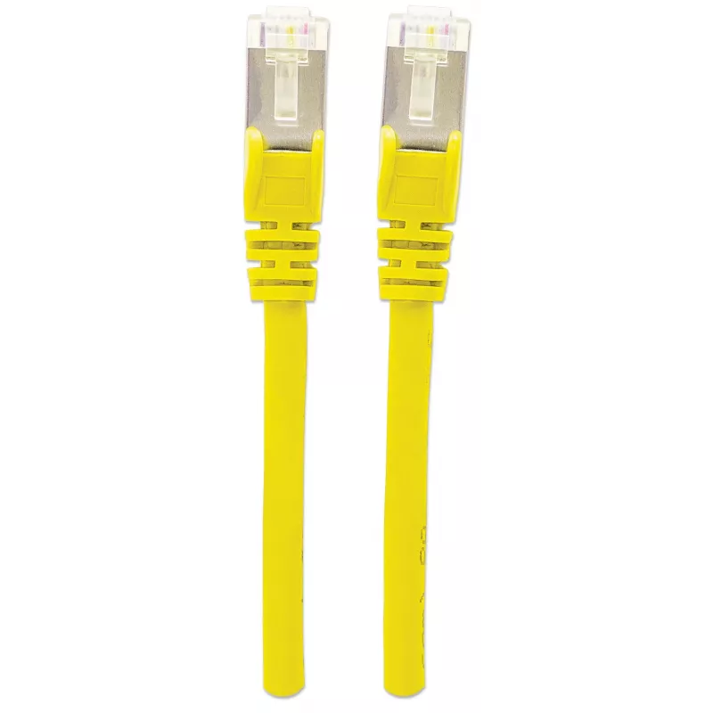 Intellineti võrgujuhtmeparanduskaabel, Cat6, 15 m, kollane, vask, S/FTP, LSOH/LSZH, PVC, RJ45, kullatud kontaktidega, takerdumisvastane, kaitserõngaga, eluaegne garantii