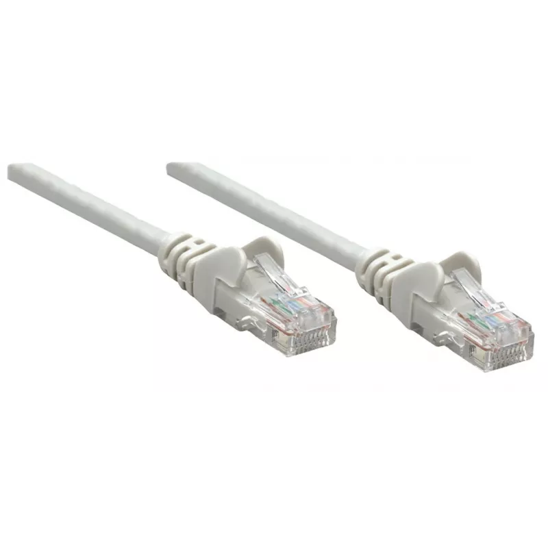 Intellinet võrk patch-kaabel, Cat6A, 0,25 m, hall, vask, S/FTP, LSOH / LSZH, PVC, RJ45, kullatud kontaktid, tõmblukuta, kaitsemuhviga, eluaegne garantii