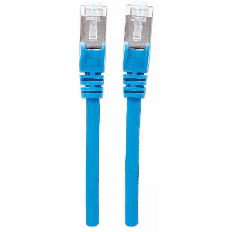 Intellinet võrgukaabel, Cat6A, 2m, sinine, vask, S/FTP, LSOH / LSZH, PVC, RJ45, kullatud kontaktid, tõmbetõkestus, kaitsetoru, eluaegne garantii