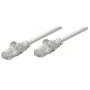 Intellinet võrgukaabel, Cat5e, 0,25 m, hall, CCA, SF/UTP, PVC, RJ45, kullatud kontaktid, tõmbetõkestiga, kaablikestaga, eluaegne garantii