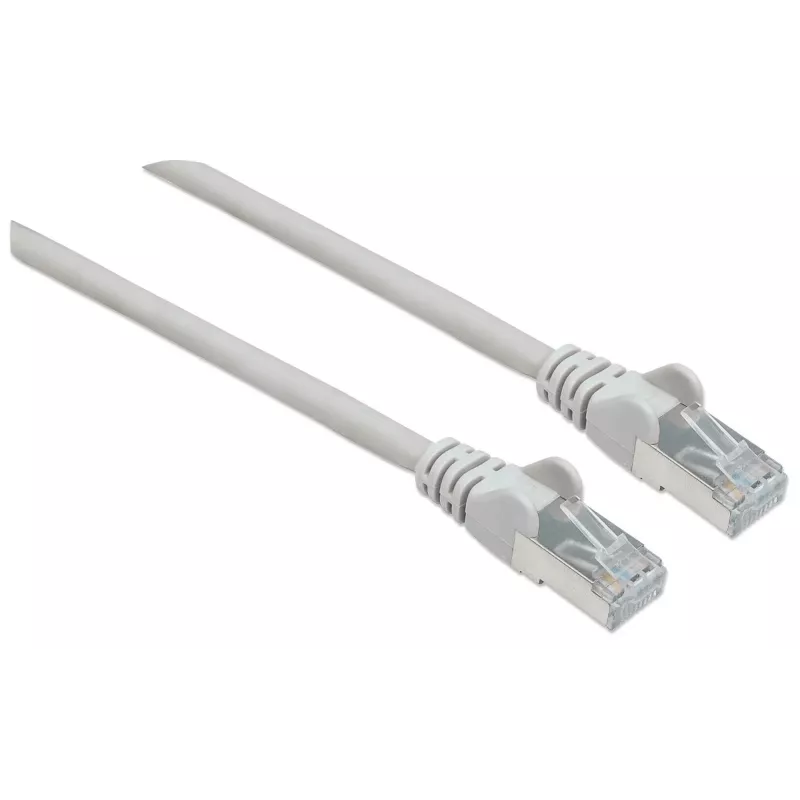 Intellinet võrk patch-kaabel, Cat7 kaabel/Cat6A Plugs, 0.25m, hall, Copper, S/FTP, LSOH / LSZH, PVC, RJ45, Gold Plated Contacts, Snagless, Booted, Lifetime Warranty
