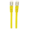 Intellinet võrguparanduskaabel, Cat7 kaabel/Cat6A pistikud, 1m, kollane, vask, S/FTP, LSOH / LSZH, PVC, RJ45, kullatud kontaktid, haardeta, saapaga, eluaegne garantii