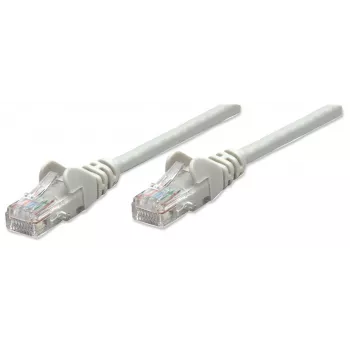 Intellinet võrgukaabel, Cat5e, 0,5 m, hall, CCA, U/UTP, PVC, RJ45, kullatud kontaktid, takerdumisvastane, kaitstud, eluaegne garantii