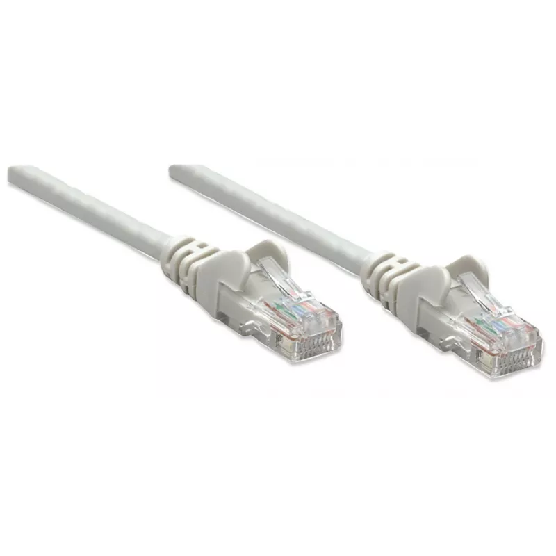 Intellinet võrgukaabel, Cat5e, 0,5 m, hall, CCA, U/UTP, PVC, RJ45, kullatud kontaktid, takerdumisvastane, kaitstud, eluaegne garantii
