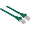 Intellineti võrguparanduskaabel, Cat6A, 7,5 m, roheline, vask, S/FTP, LSOH/LSZH, PVC, RJ45, kullatud kontaktid, takerdumisvastane, kaitsemuhviga, eluaegne garantii