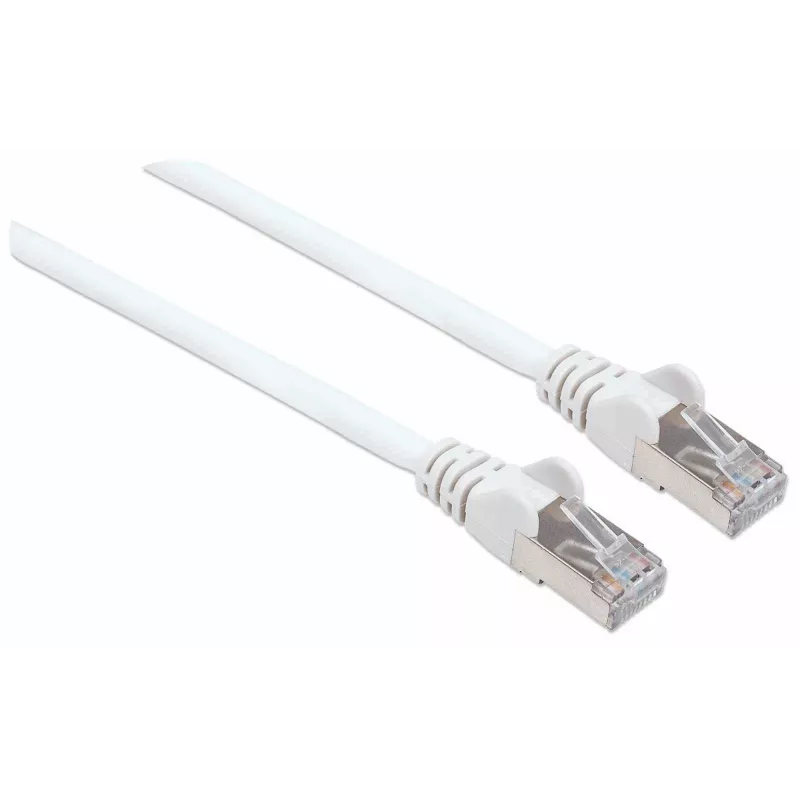 Intellinet võrk patch-kaabel, Cat7 kaabel/Cat6A Plugs, 0.5m, Valge, Copper, S/FTP, LSOH / LSZH, PVC, RJ45, Gold Plated Contacts, Snagless, Booted, Lifetime Warranty