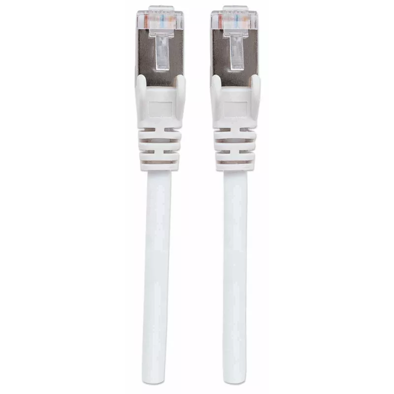 Intellineti võrgujuhtmeparanduskaabel, Cat7 kaabel/Cat6A pistikud, 3 m, valge, vask, S/FTP, LSOH/LSZH, PVC, RJ45, kullatud kontaktid, takerdumisvastane, saapaga, eluaegne garantii