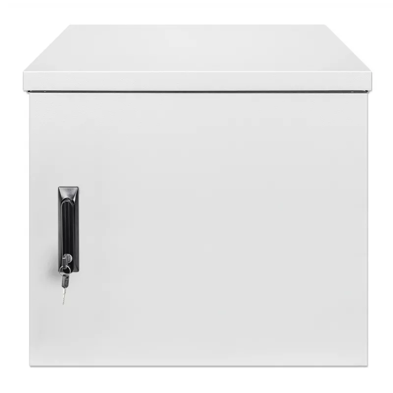 Intellinet Industrial IP55 19-tolline seinale kinnitatav kapp integreeritud ventilaatoritega, 12U 600 mm sügavus, katusel asuv kaheventilaatoriga ventilatsiooniseade, tolmu- ja veekindel korpus, kokkupandud, helehall RAL7035