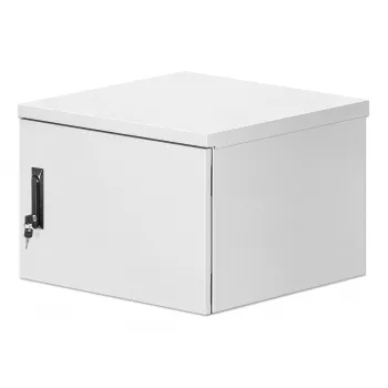 Intellinet Industrial IP55 19-tolline seinakinnituskapp integreeritud ventilaatoritega, 9U 600 mm sügavus, katusepaigaldatav kahe ventilaatoriga ventilatsiooniseade, tolmuja veekindel korpus, kokkupandud, helehall RAL7035
