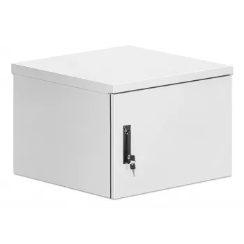 Intellinet Industrial IP55 19-tolline seinakinnituskapp integreeritud ventilaatoritega, 9U 600 mm sügavus, katusepaigaldatav kahe ventilaatoriga ventilatsiooniseade, tolmuja veekindel korpus, kokkupandud, helehall RAL7035