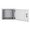 Intellinet Industrial IP55 19-tolline seinakinnituskapp integreeritud ventilaatoritega, 9U 600 mm sügavus, katusepaigaldatav kahe ventilaatoriga ventilatsiooniseade, tolmuja veekindel korpus, kokkupandud, helehall RAL7035
