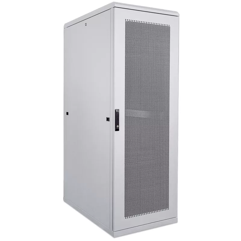 Intellinet 19-tolline serverikapp – eraldiseisev, 42U, 600x1000mm (laius x sügavus), hall, kokkupandud, max 1500kg, mitmepunktiline ukselukk, iga küljepaneeli jaoks oma lukk, kasulik sügavus 123–773mm, IP20 reiting, raam, teras