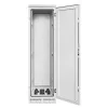 Intellinet Industrial IP55 19 inch võrgukapp integreeritud ventilaatoritega, 42U 800 mm sügavus, katusel paiknev nelja ventilaatoriga ventilatsiooniseade, tolmu- ja veekaitse, põrandale paigaldatav, kokkupandud, helehall RAL7035