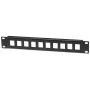 Intellinet Patch Panel, Blank, 10 inch, 1U, 10-Port, Must, Rack mounting, 1U, Must