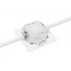 Intellinet 2-Port Cat6a 10G Shielded RJ45 Wall Plate Flush Mount with Faceplate, STP, Signal Valge RAL9003