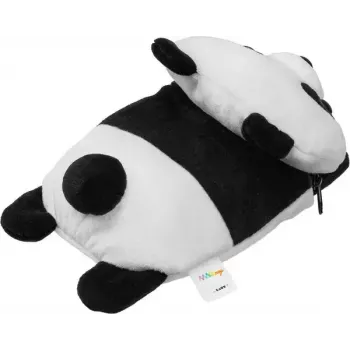 Rahakott LAUT MAGMOJI — MagSafe-ühilduv rahakott Panda disainiga, ABS/plüüš/kangas/metall/nailon, must ja valge