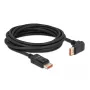 DisplayPort kaabel DeLOCK 87057 8K 60Hz 5m isane isasele 90° nurga all
