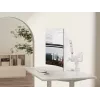 Equip 17–35-tolline tööstuslik topeltmonitori lauakinnitusklamber, valge