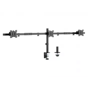 Equip 17-tolline - 32-tolline liigendatav kolme monitori lauakinnitusklamber klamber/tihendiga 21 kg