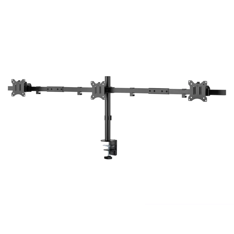 Equip 17-tolline - 32-tolline liigendatav kolme monitori lauakinnitusklamber klamber/tihendiga 21 kg