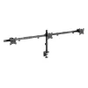Equip 17-tolline - 32-tolline liigendatav kolme monitori lauakinnitusklamber klamber/tihendiga 21 kg