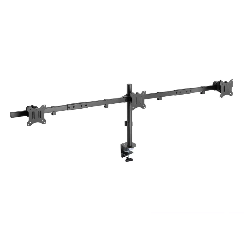 Equip 17-tolline - 32-tolline liigendatav kolme monitori lauakinnitusklamber klamber/tihendiga 21 kg