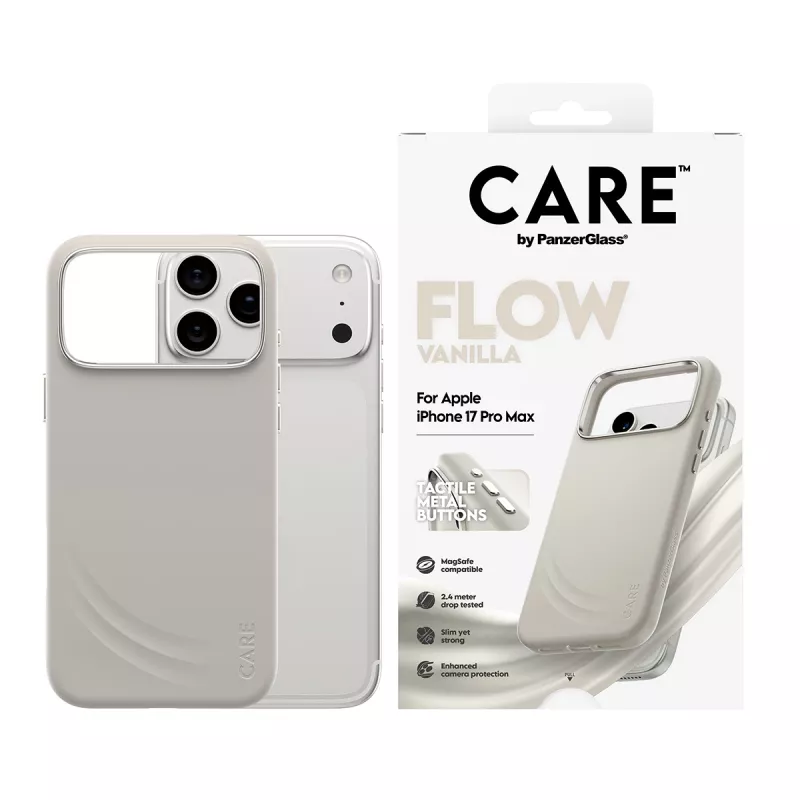 Cover PanzerGlass CARE by ® Feature FLOW Case Vanilla w. MagSafe iPhone 17 Pro Max