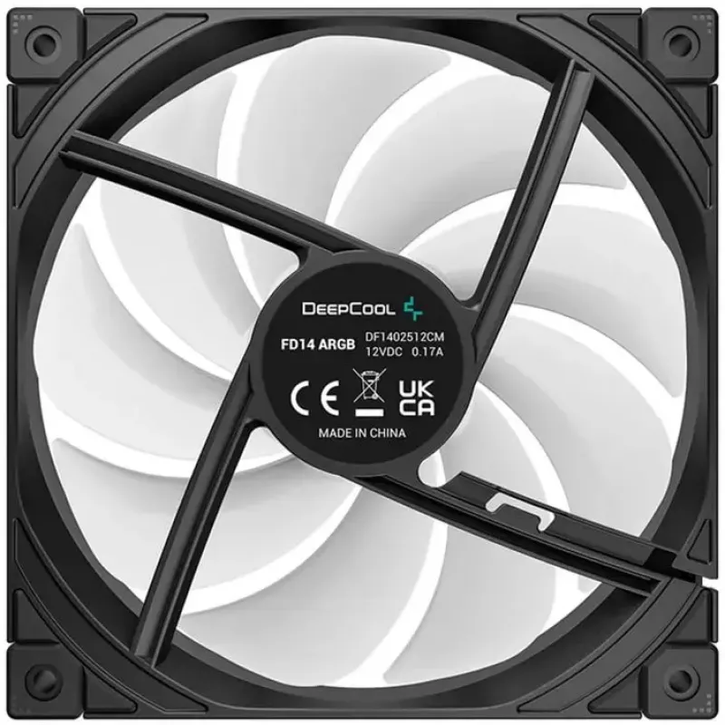 Korpuseventilaator DeepCool FD14 ARGB 140mm Must 140x140x25