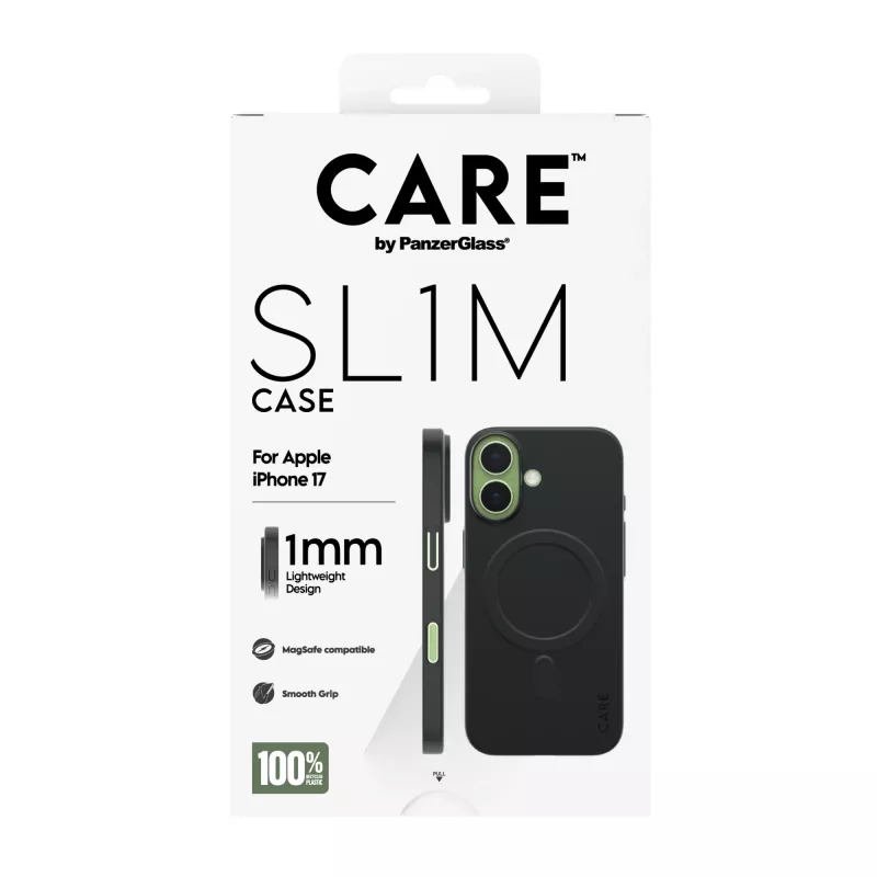 Kaitseümbris PanzerGlass SL1M MagSafe'iga iPhone 17-le, must