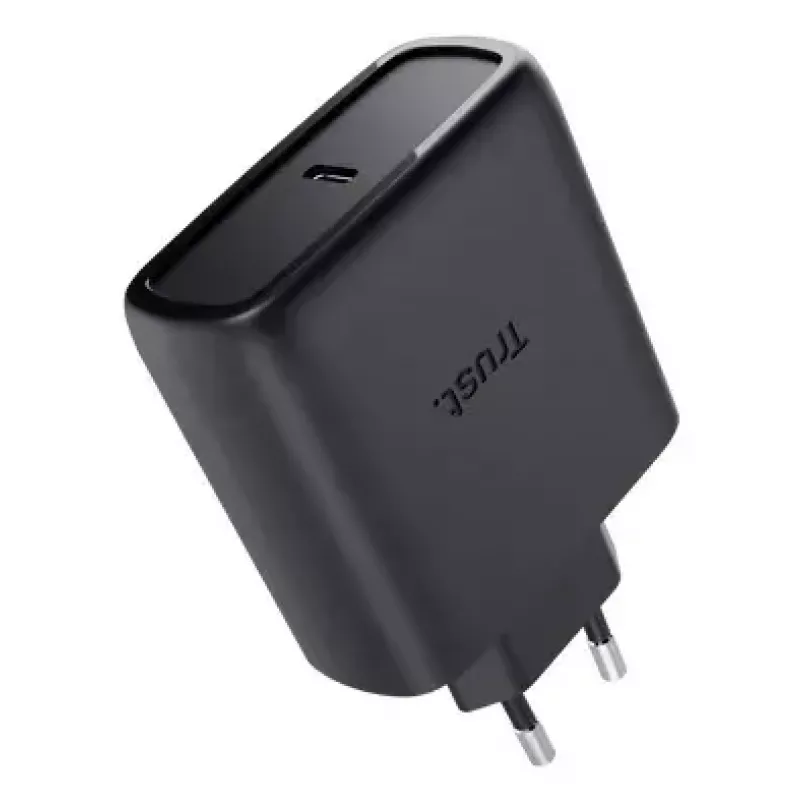 Laadija Trust Maxo 65W USB-C GaN laadija siseruumides Vahelduvvool Sülearvuti Nutitelefon Tahvelarvuti