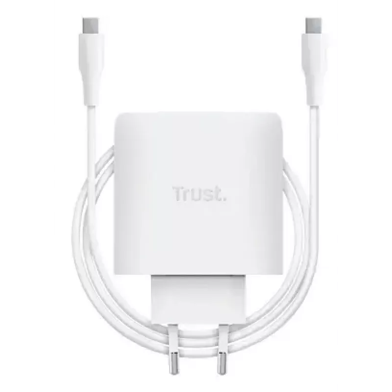 Laadija Trust Maxo 65 W USB-C GaN laadija siseruumides AC sülearvuti nutitelefon tahvelarvuti