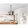 Kahepoolne laekinnitus kahele ekraanile suuruses 43–86 tolli, EQUIP, kallutus -20–5°, pööre ±180°, VESA 200x200–600x400, max koormus 100 kg, must
