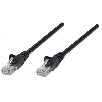 Intellinet võrguparanduskaabel, Cat6A, 0,25 m, must, vask, S/FTP, LSOH / LSZH, PVC, RJ45, kullatud kontaktid, haardevaba, kaitsva kummiga, eluaegne garantii